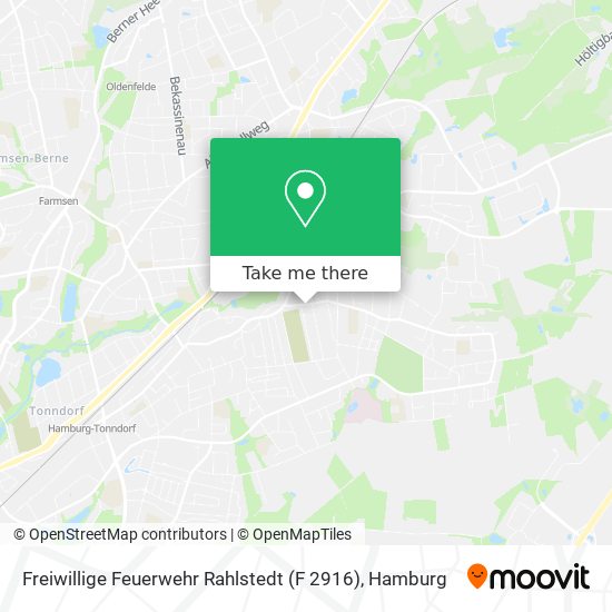 Карта Freiwillige Feuerwehr Rahlstedt (F 2916)