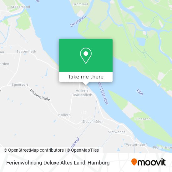 Карта Ferienwohnung Deluxe Altes Land