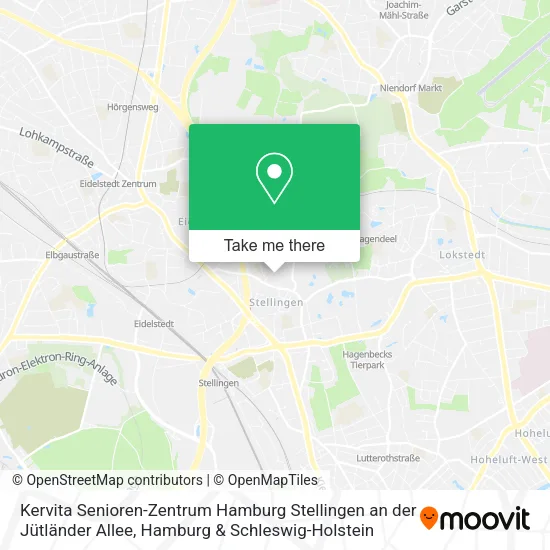 Kervita Senioren-Zentrum Hamburg Stellingen an der Jütländer Allee map