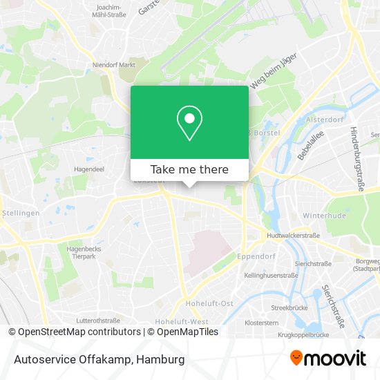 Autoservice Offakamp map