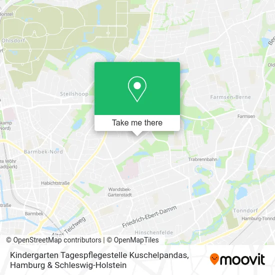 Карта Kindergarten Tagespflegestelle Kuschelpandas