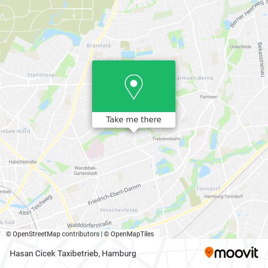 Hasan Cicek Taxibetrieb map