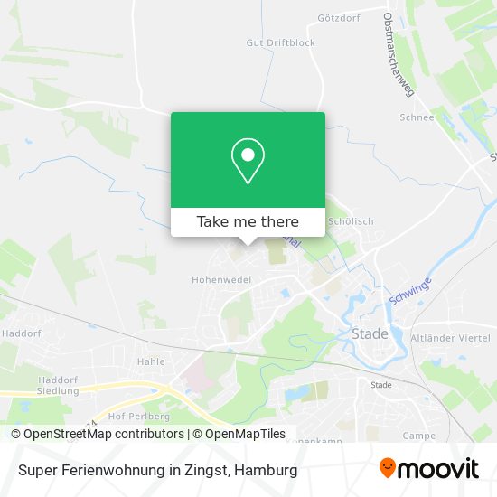 Super Ferienwohnung in Zingst map