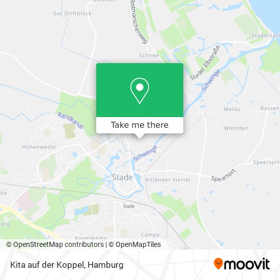 Kita auf der Koppel map