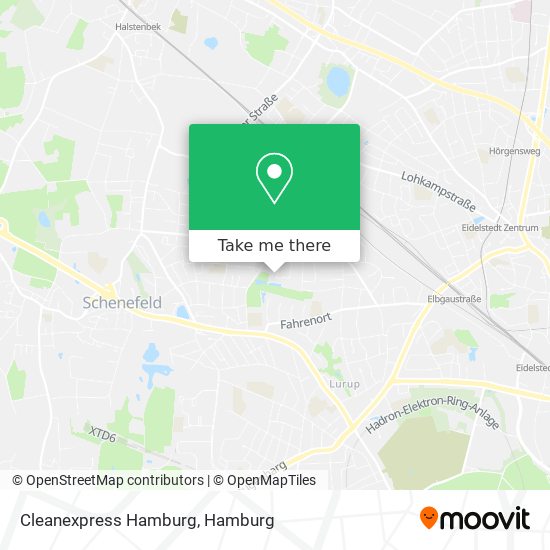 Cleanexpress Hamburg map