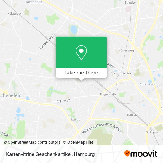 Kartenvitrine Geschenkartikel map