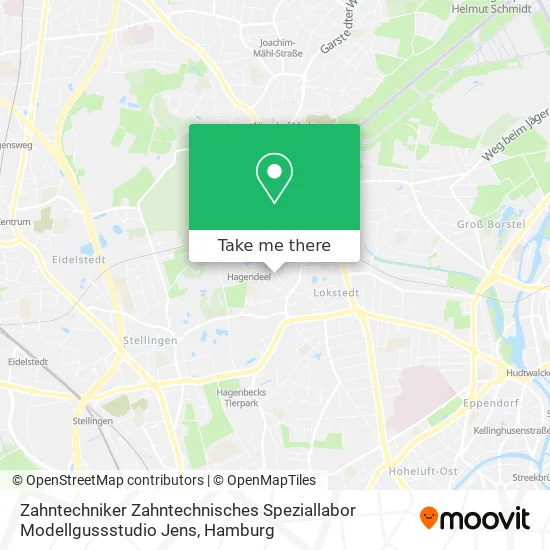 Карта Zahntechniker Zahntechnisches Speziallabor Modellgussstudio Jens