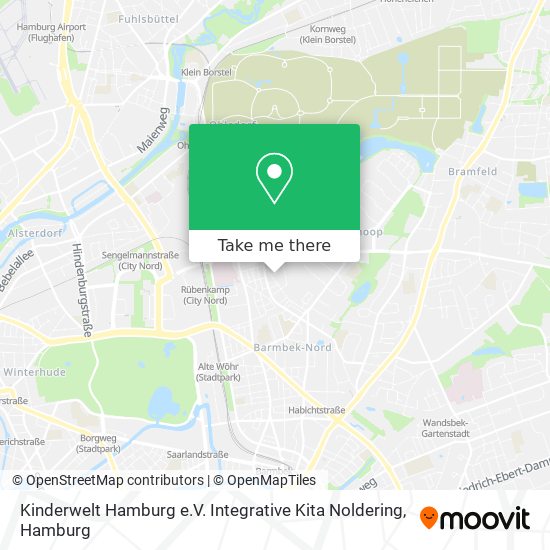 Карта Kinderwelt Hamburg e.V. Integrative Kita Noldering