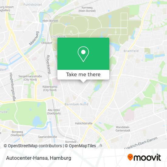 Autocenter-Hansa map