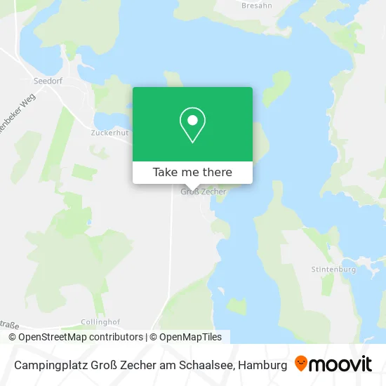 Карта Campingplatz Groß Zecher am Schaalsee