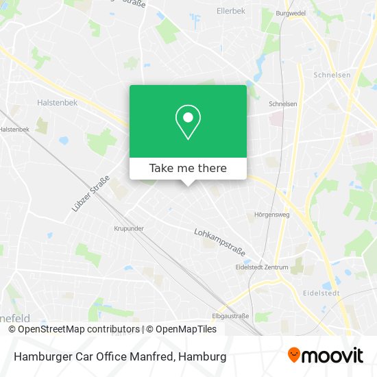 Hamburger Car Office Manfred map