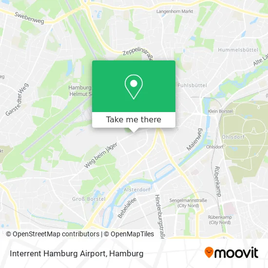 Карта Interrent Hamburg Airport