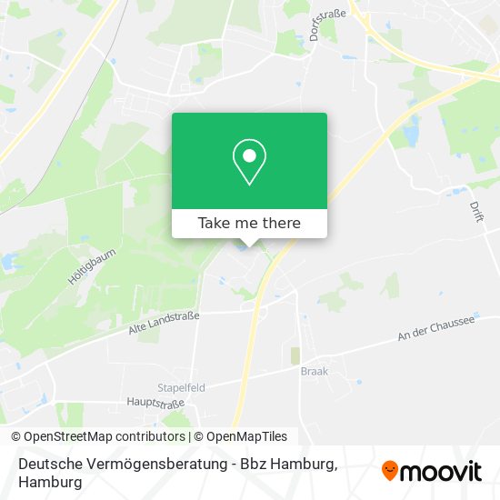 Deutsche Vermögensberatung - Bbz Hamburg map