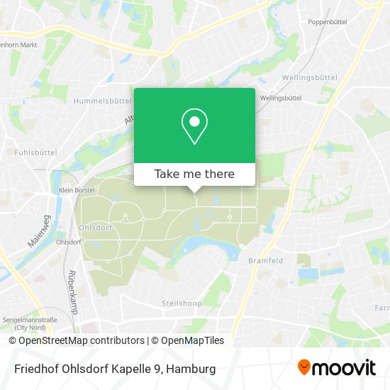 Friedhof Ohlsdorf Kapelle 9 map