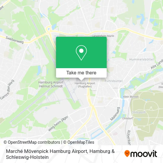 Marché Mövenpick Hamburg Airport map