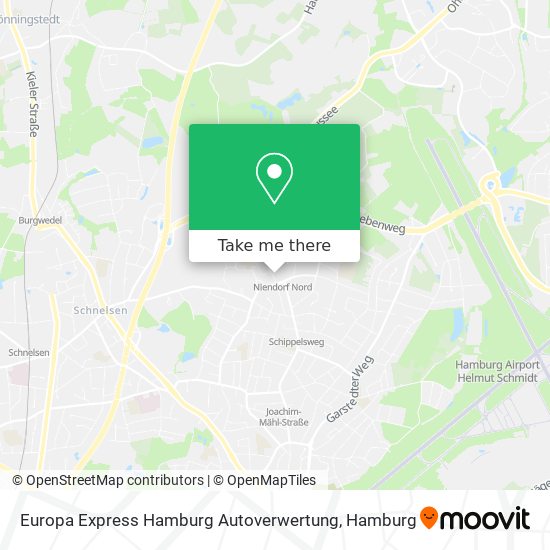 Карта Europa Express Hamburg Autoverwertung