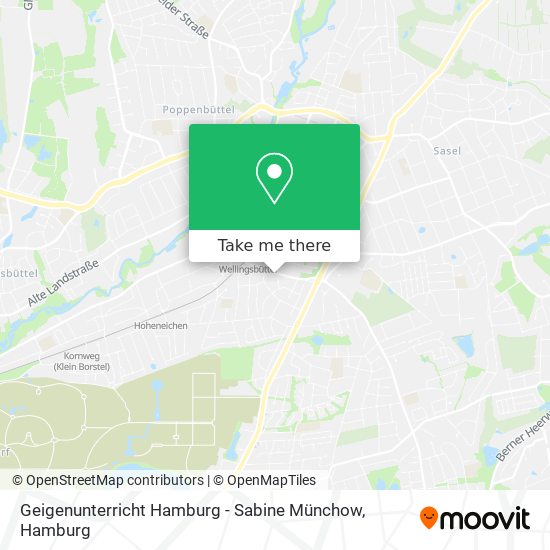 Geigenunterricht Hamburg - Sabine Münchow map