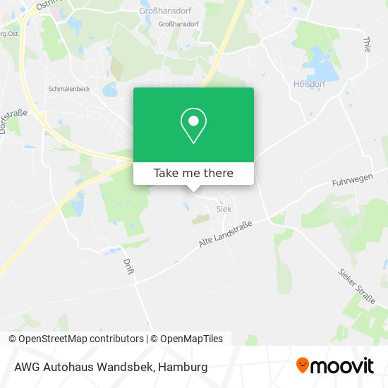 AWG Autohaus Wandsbek map