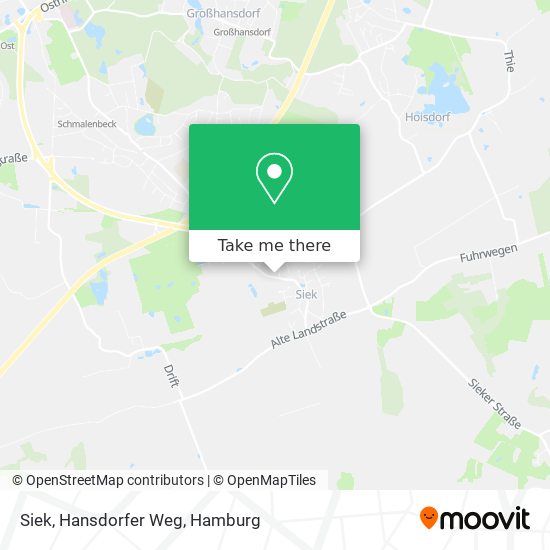 Siek, Hansdorfer Weg map