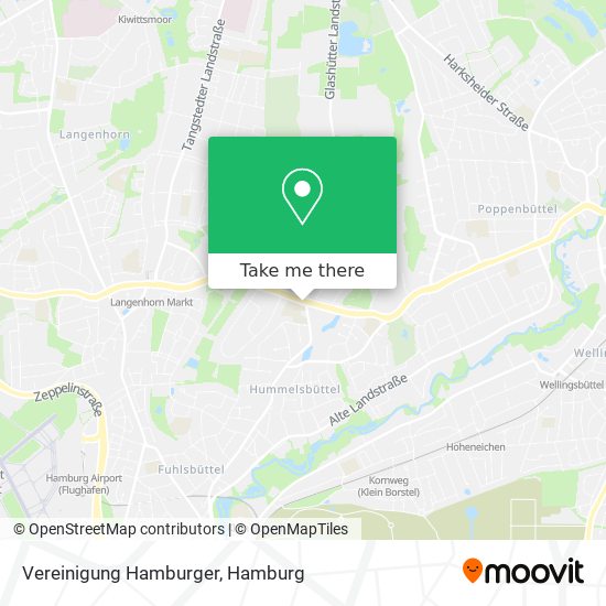 Vereinigung Hamburger map