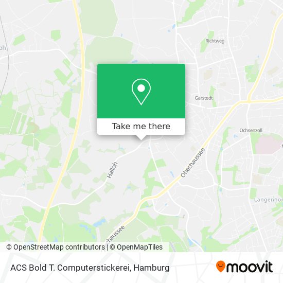 ACS Bold T. Computerstickerei map