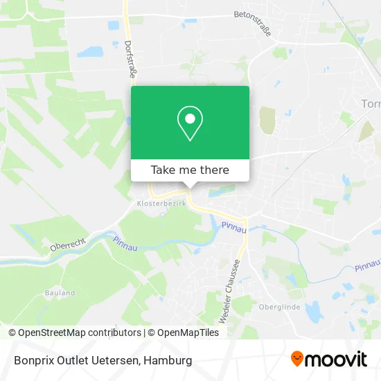 Карта Bonprix Outlet Uetersen