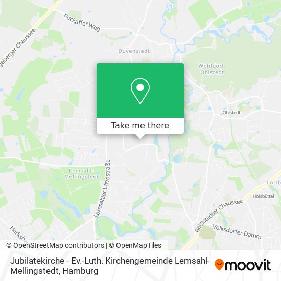 Jubilatekirche - Ev.-Luth. Kirchengemeinde Lemsahl-Mellingstedt map