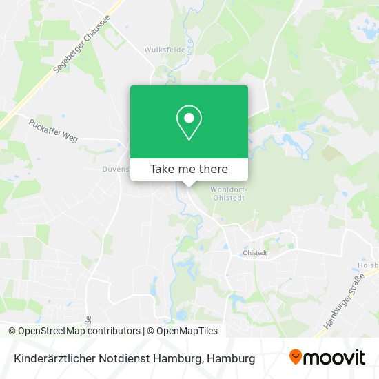 Kinderärztlicher Notdienst Hamburg map