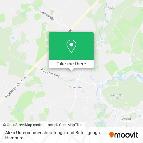 Akka Unternehmensberatungs- und Beteiligungs map