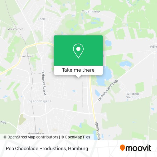 Pea Chocolade Produktions map