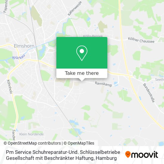 Pm Service Schuhreparatur-Und. Schlüsselbetriebe Gesellschaft mit Beschränkter Haftung map