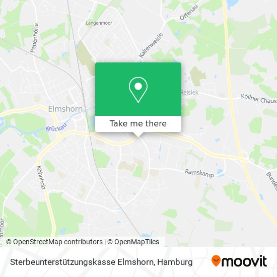 Sterbeunterstützungskasse Elmshorn map