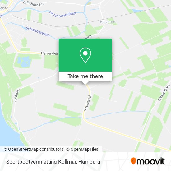 Sportbootvermietung Kollmar map