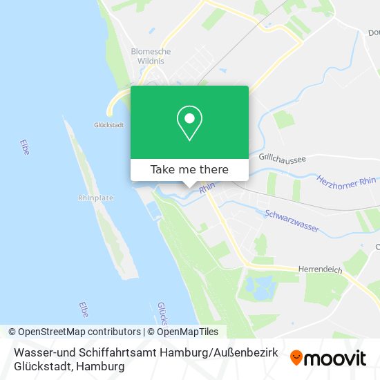 Wasser-und Schiffahrtsamt Hamburg / Außenbezirk Glückstadt map