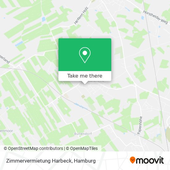 Zimmervermietung Harbeck map