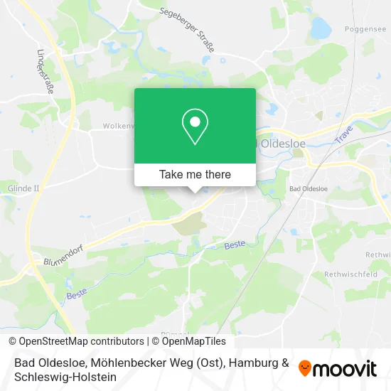 Карта Bad Oldesloe, Möhlenbecker Weg (Ost)
