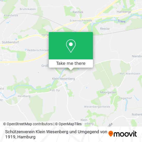 Schützenverein Klein Wesenberg und Umgegend von 1919 map