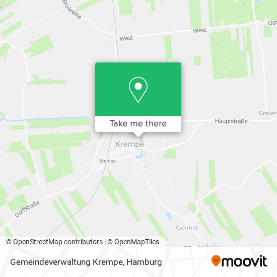 Карта Gemeindeverwaltung Krempe