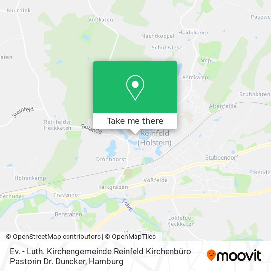 Ev. - Luth. Kirchengemeinde Reinfeld Kirchenbüro Pastorin Dr. Duncker map