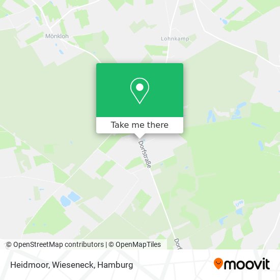 Heidmoor, Wieseneck map