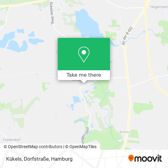 Kükels, Dorfstraße map