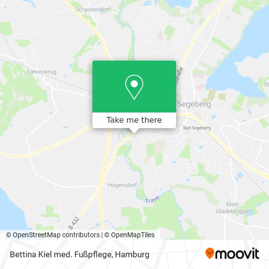 Bettina Kiel med. Fußpflege map