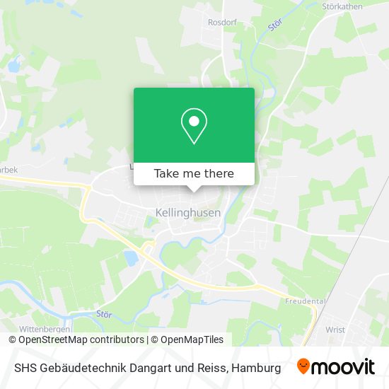 SHS Gebäudetechnik Dangart und Reiss map