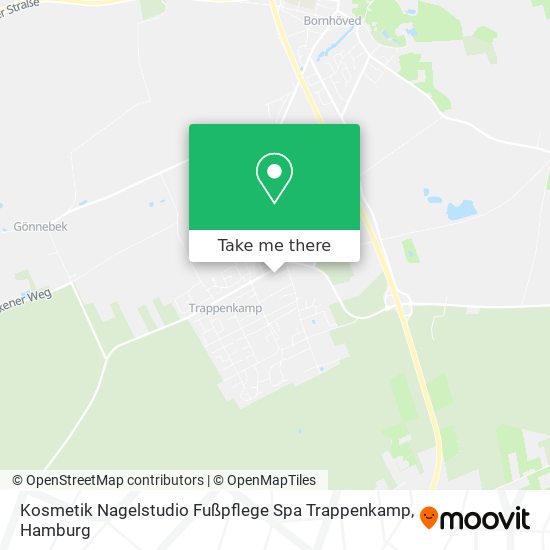 Карта Kosmetik Nagelstudio Fußpflege Spa Trappenkamp