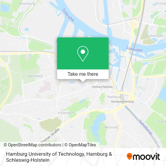 Hamburg University of Technology map