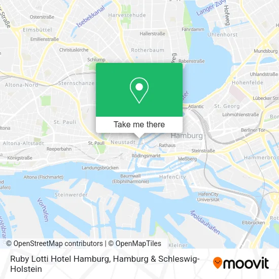 Карта Ruby Lotti Hotel Hamburg
