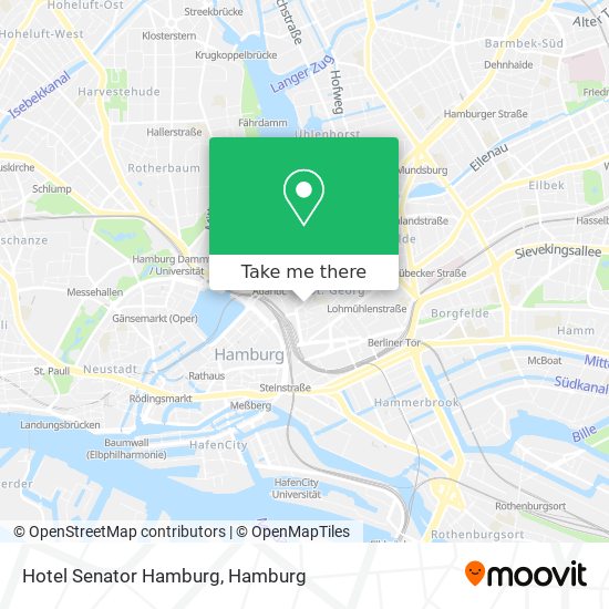 Hotel Senator Hamburg map