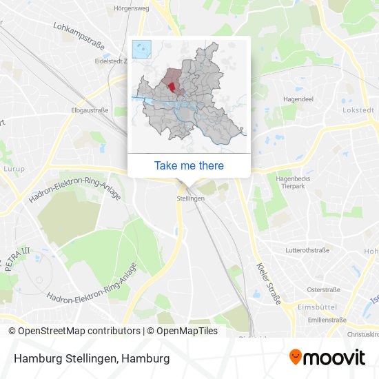 Hamburg Stellingen map
