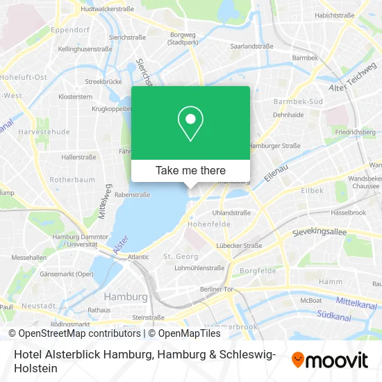 Карта Hotel Alsterblick Hamburg