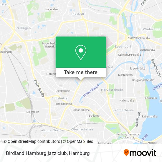 Birdland Hamburg jazz club map